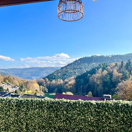 Wohnen Im Schwarzwald Mit Panoramablick Apartment Bad Herrenalb Exterior foto