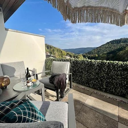 Wohnen Im Schwarzwald Mit Panoramablick Apartment Bad Herrenalb Exterior foto